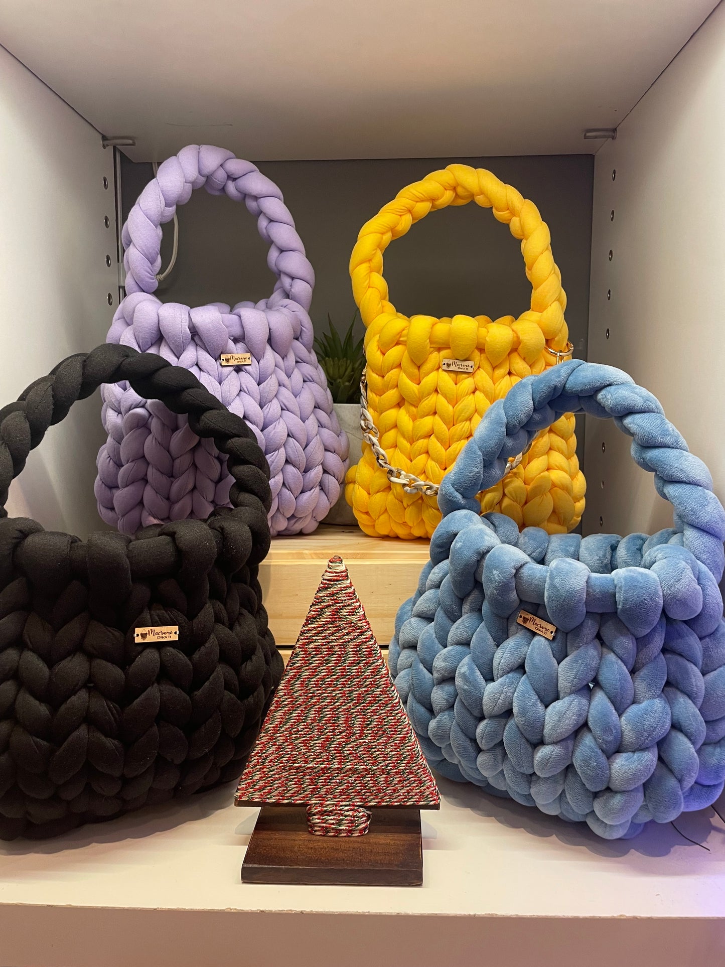 Carteras crochet chonky